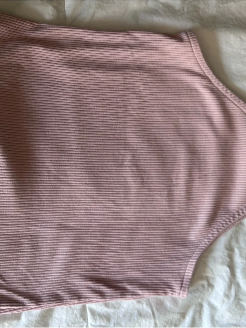 Old Navy Pink Ribbed Knot Tank with Pineapple Patch